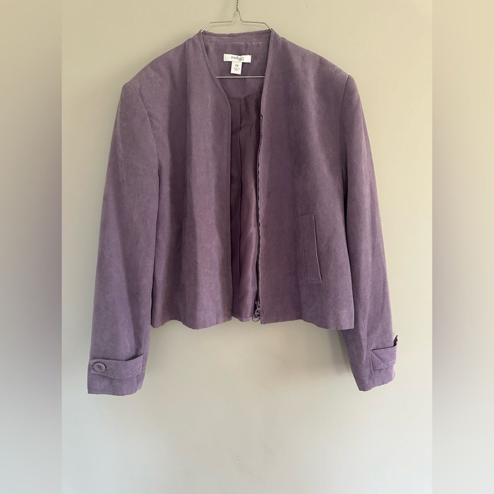 DressBarn Women Purple Jacket